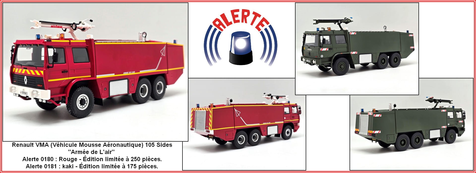 ALERTE180 ET 181 - RENAULT VMA ARMEE DE L'AIR